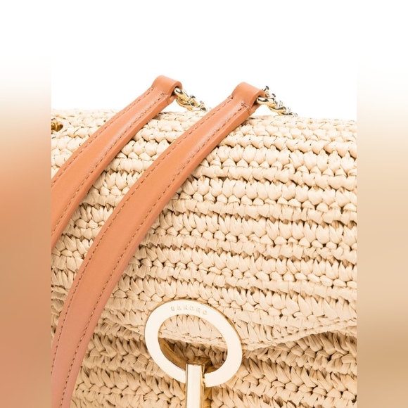 SANDRO Yza woven shoulder bag - Picture 3 of 9